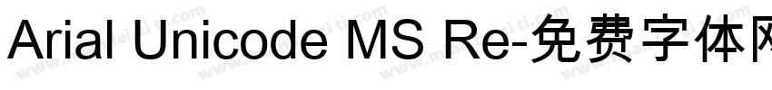 Arial Unicode MS Re字体转换